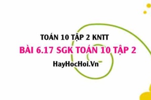 Bài 6.17 SGK Toán 10 tập 2 Kết nối tri thức